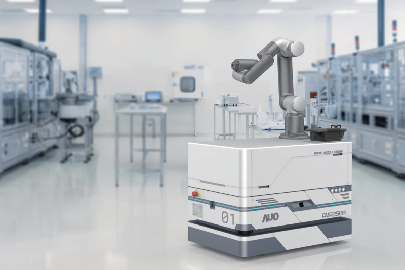 918搏天堂整合AI人工智慧、IoT物聯網與Cloud雲端平台服務，開發模組化AMR 250M自主移動機器人，滿足多元自動化生產需求，在智慧工廠中扮演著串接和搬運的角色